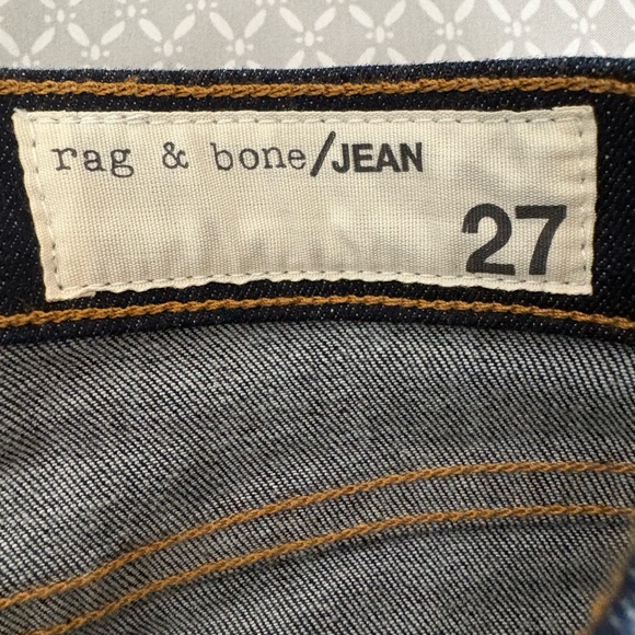 NEW Rag & Bone Heritage High Rise Skinny Jeans Dark Wash Size 27 - Picture 10 of 15